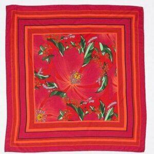 💕FARM RIO💕 Pink Pietra Maxi Silk Scarf ~ Multi-Color One Size NWT